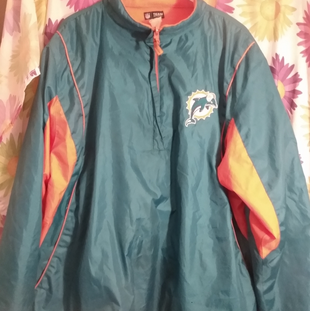 NFL MIAMI DOLPHINS REVERSE PULLOVER